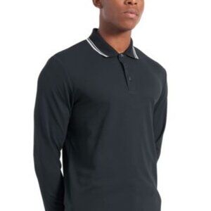 Ben Sherman Men's 360 Motion Pique Long-Sleeve Polo